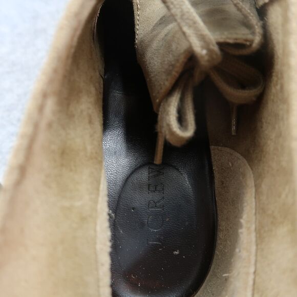 J Crew Shoes Womens 10 Bootie Wedge Chukka Leather Fashion Classic Lace Up Brown - Picture 14 of 15